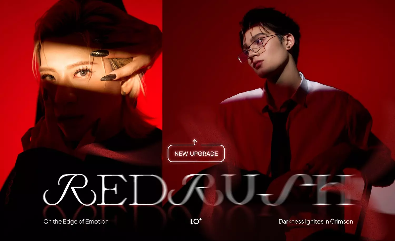 HOLO+FACE สตูดิโอถ่ายภาพพอร์ตเทรตเชิงศิลป์ในกรุงเทพฯ Redrush Artistic Portrait กับการเล่นแสงเงาที่ซ้อนกัน โทนสีแดงโดดเด่น และการถ่ายภาพสไตล์แฟชั่นยอดนิยม