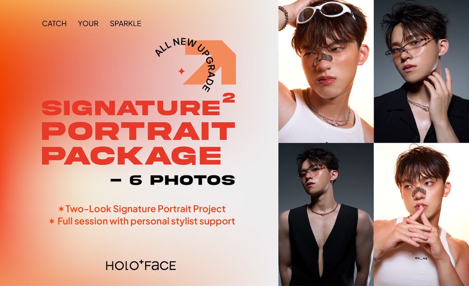 【 Newly Upgraded 】SIGNATURE² Portrait Package - Two-Look x 6 Photos