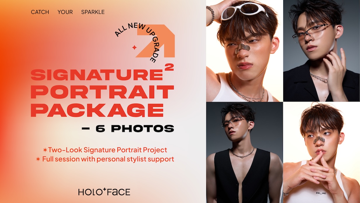 【 Newly Upgraded 】SIGNATURE² Portrait Package - 6 Photos ✶  Two-Look Signature Portrait Project !