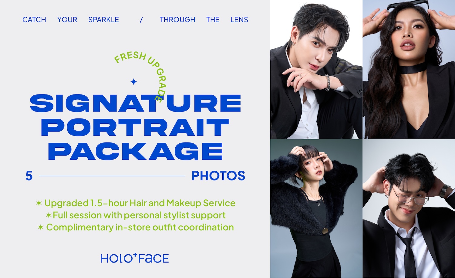 【 HOT 】Signature Portrait Package - 5 Photos