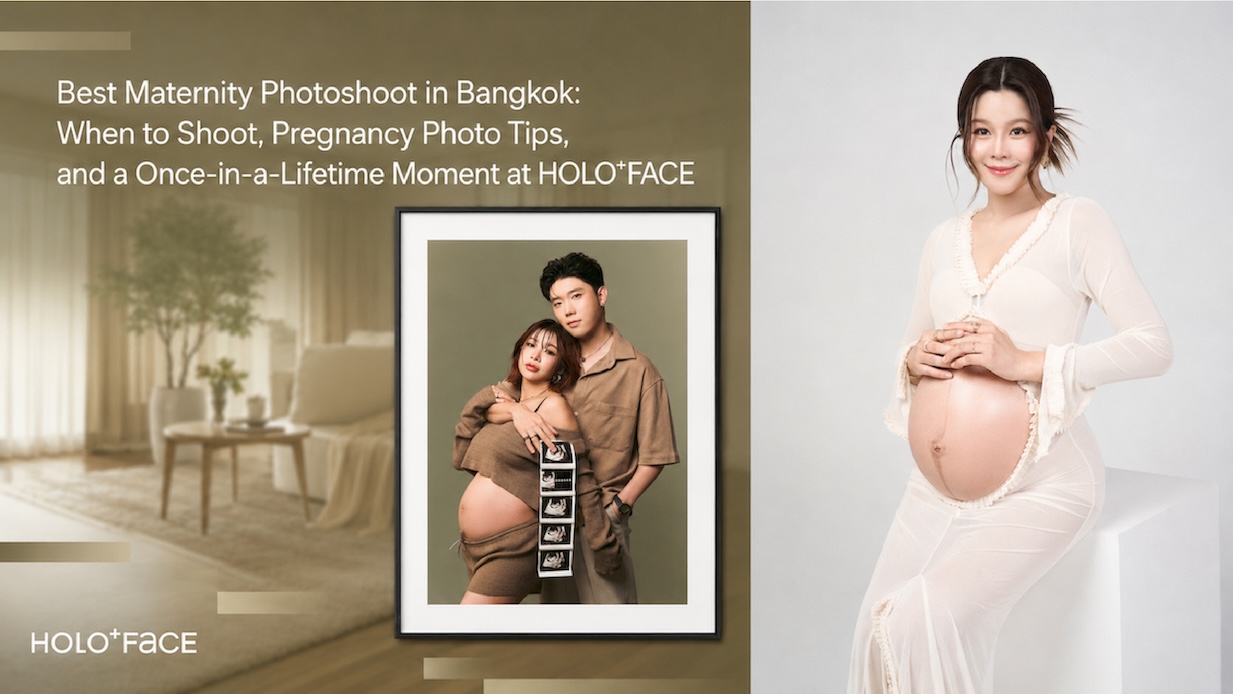 aternity photoshoot in Bangkok ถ่ายรูปคนท้อง กรุงเทพ by HOLO+FACE.
