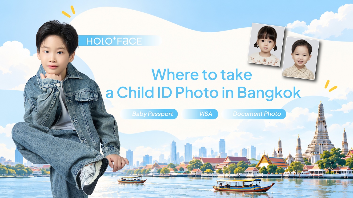 Child ID Photo Studio in Bangkok | Baby Passport, Kids Visa and Document Photos at HOLO+FACE